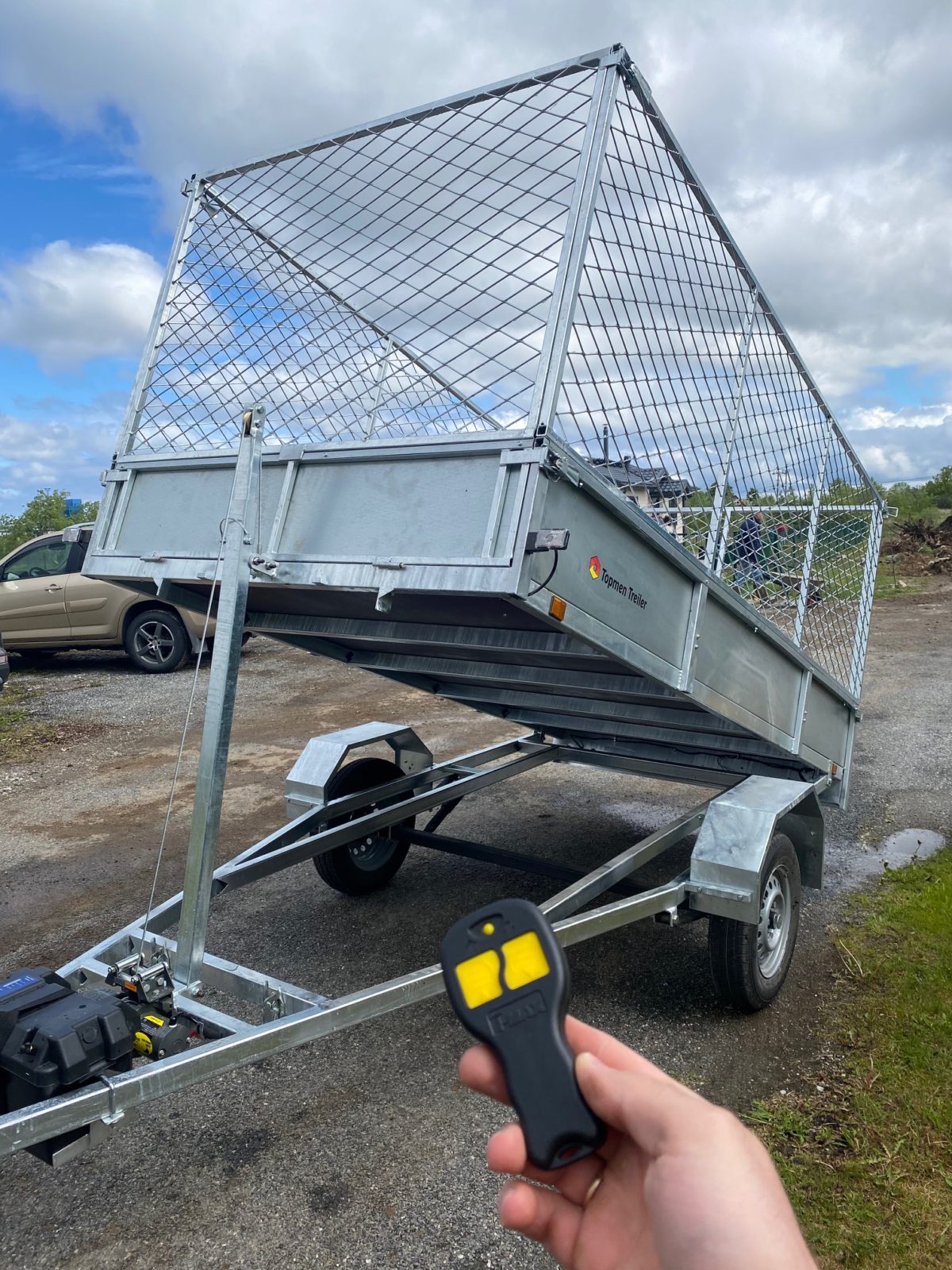 Kallutav haagis TOPMEN TREILER TT3060 K + vints + kõrgendus - Image 6