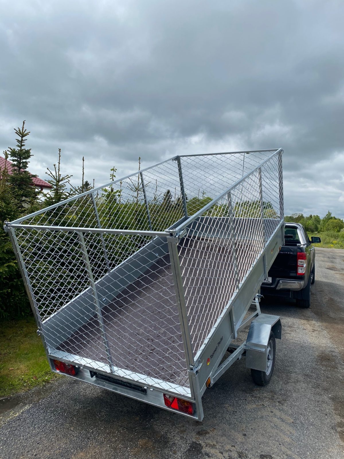 Kallutav haagis TOPMEN TREILER TT3060 K + vints + kõrgendus - Image 3